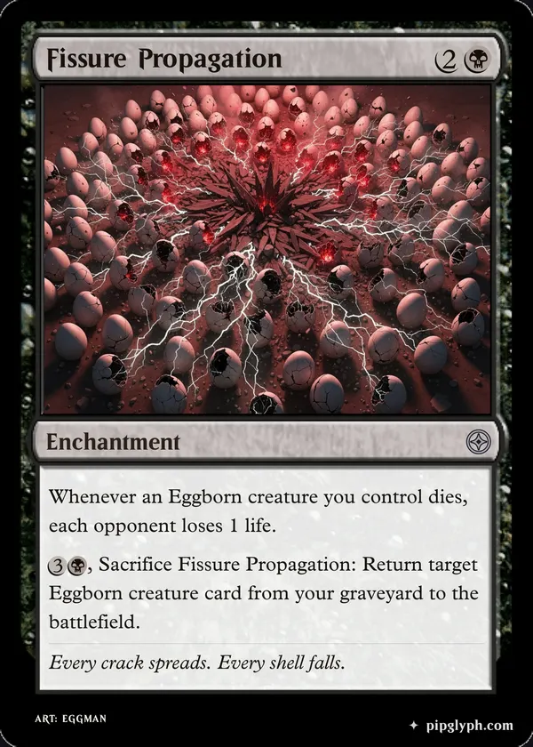 Fissure Propagation — custom MTG-style enchantment, uncommon rarity
