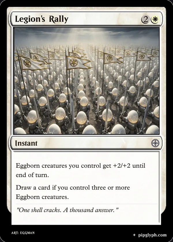 Legion's Rally — custom MTG-style instant, uncommon rarity