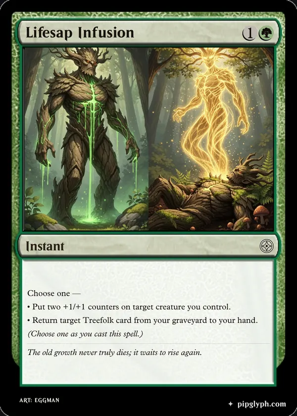 Lifesap Infusion — custom MTG-style instant, common rarity