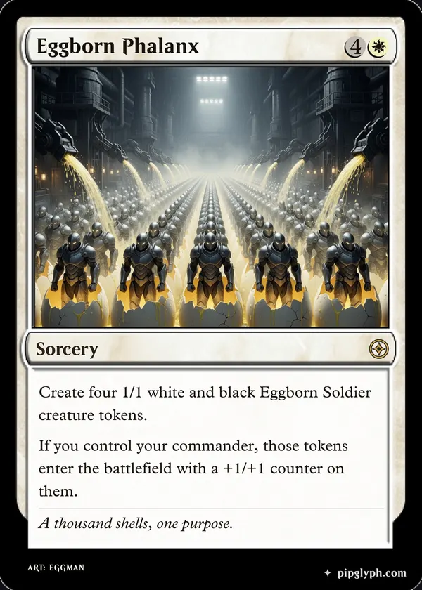 Eggborn Phalanx — custom MTG-style sorcery, rare rarity