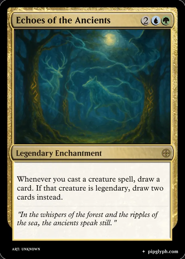 Echoes of the Ancients — custom MTG-style enchantment, rare rarity