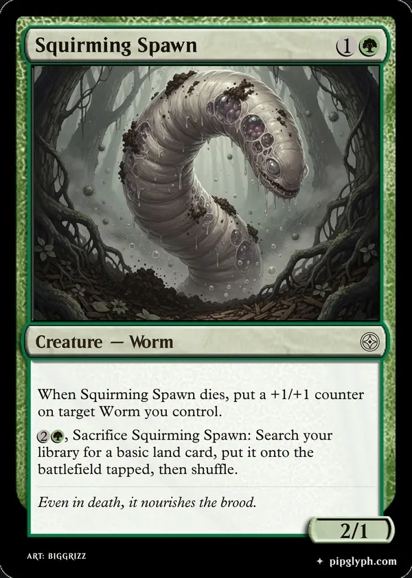 Squirming Spawn — custom MTG-style creature, common rarity