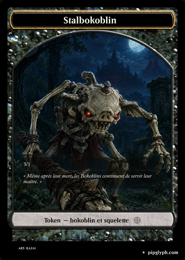 Stalbokoblin — custom MTG-style token, common rarity