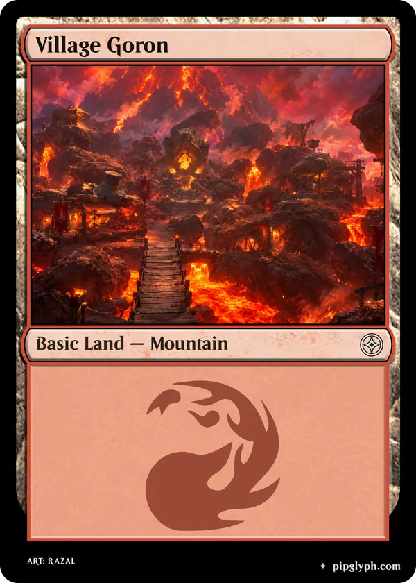 Village Goron — custom MTG-style land, common rarity