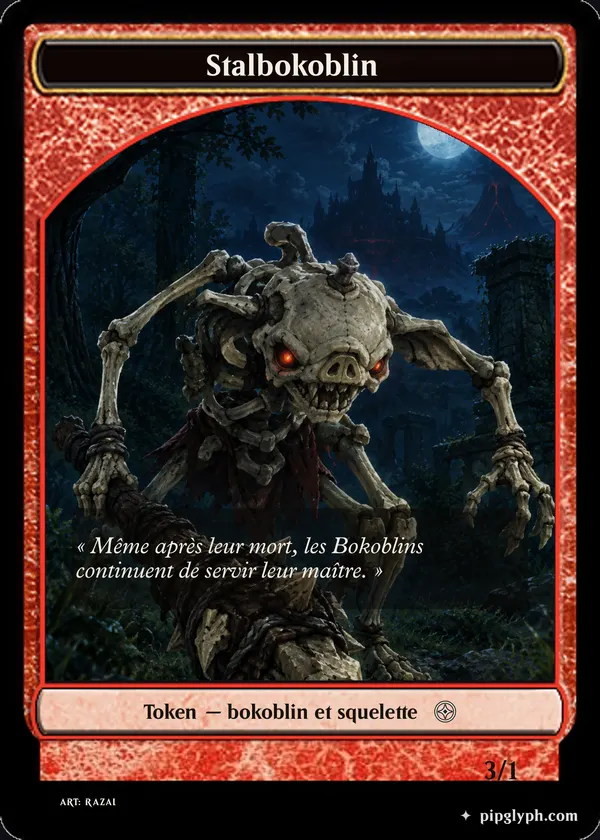 Stalbokoblin — custom MTG-style token, common rarity