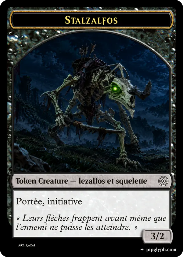 Stalzalfos — custom MTG-style token, common rarity
