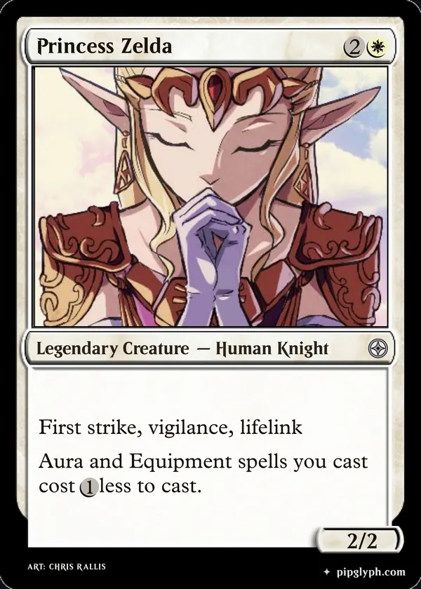 Princess Zelda — custom MTG-style creature, uncommon rarity