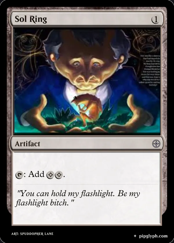 Sol Ring — custom MTG-style artifact, uncommon rarity