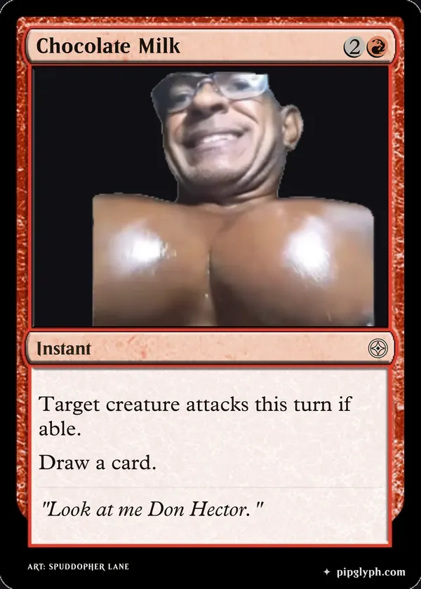 Chocolate Milk — custom MTG-style instant, common rarity