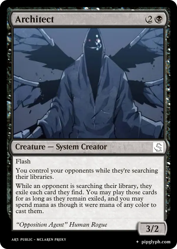 Architect — custom MTG-style creature, rare rarity