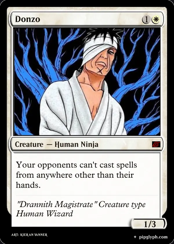 Donzo — custom MTG-style creature, rare rarity