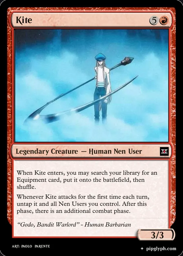 Kite — custom MTG-style creature, rare rarity