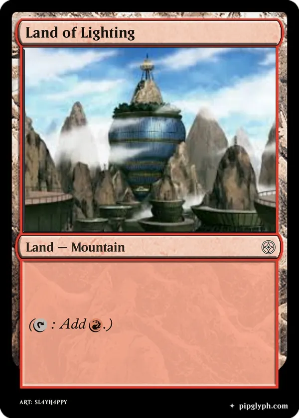 Land of Lighting — custom MTG-style land, common rarity