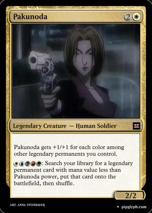Pakunoda — custom MTG-style creature, rare rarity