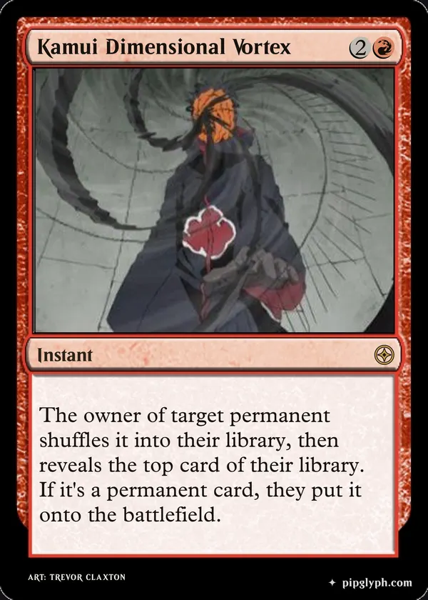 Kamui Dimensional Vortex — custom MTG-style instant, rare rarity