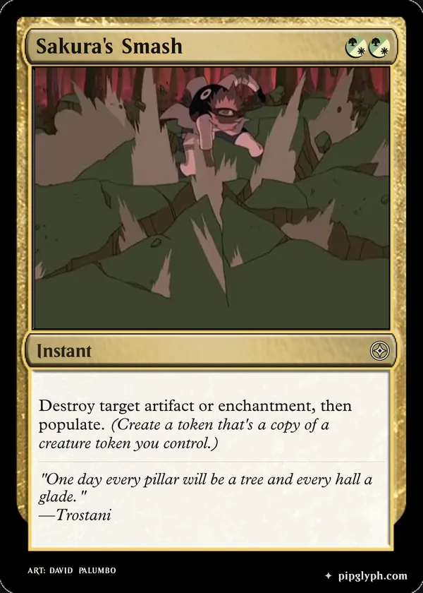 Sakura's Smash — custom MTG-style instant, common rarity
