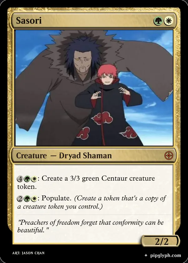 Sasori — custom MTG-style creature, mythic rarity