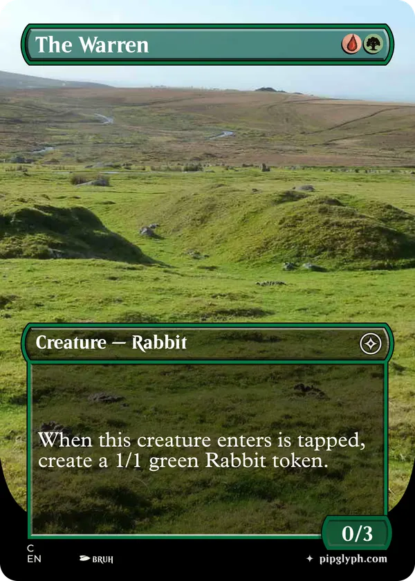 The Warren — custom MTG-style creature, common rarity