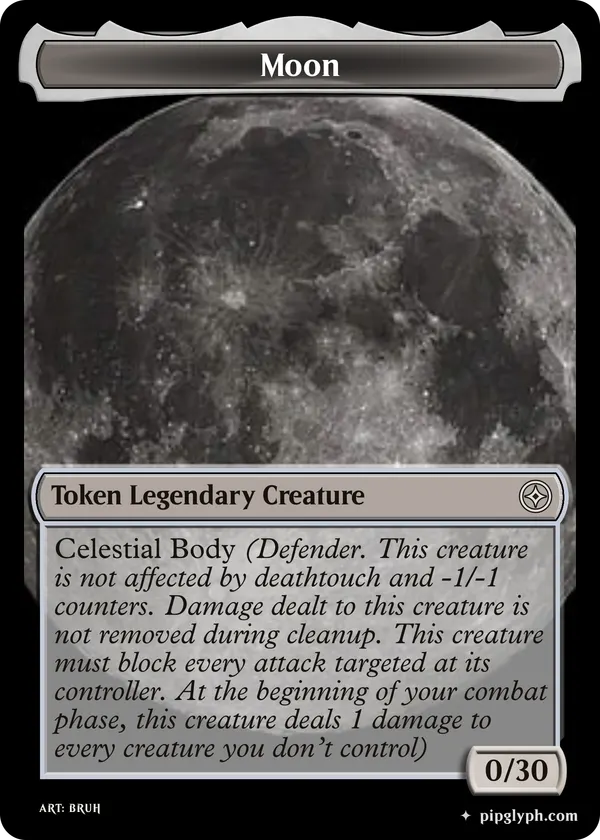 Moon — custom MTG-style token, common rarity
