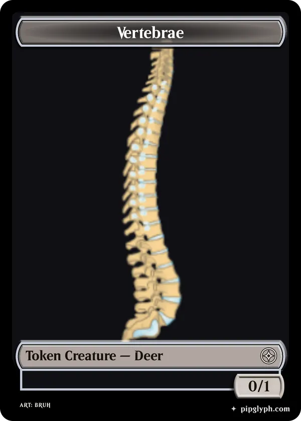 Vertebrae — custom MTG-style token, common rarity