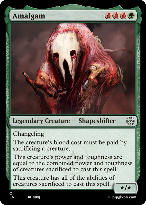 Amalgam — custom MTG-style creature, common rarity