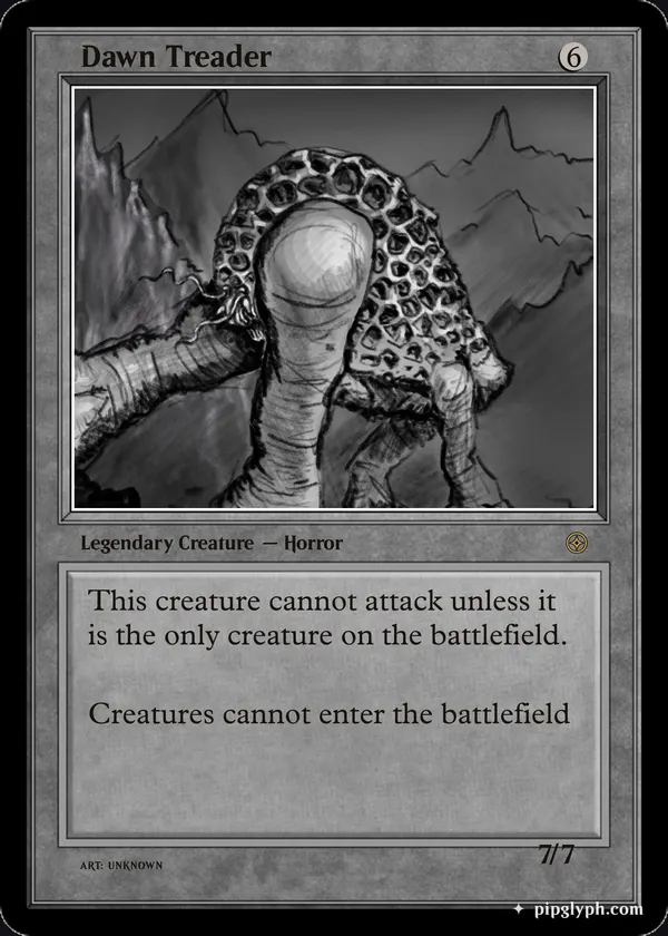 Dawn Treader — custom MTG-style creature, rare rarity