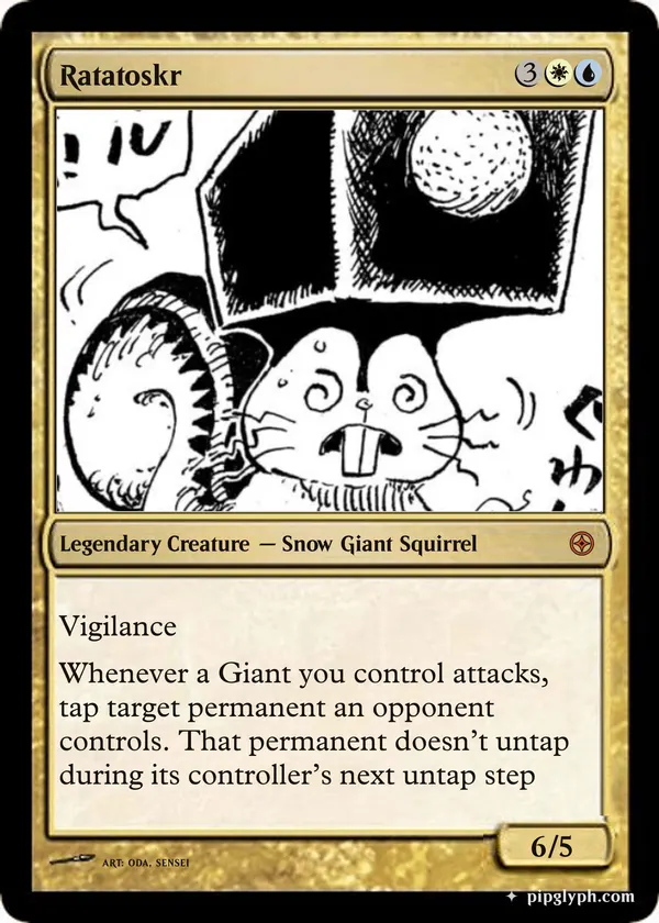 Ratatoskr — custom MTG-style creature, mythic rarity