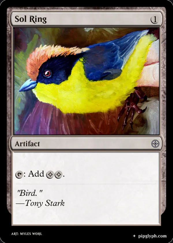 Sol Ring — custom MTG-style artifact, uncommon rarity