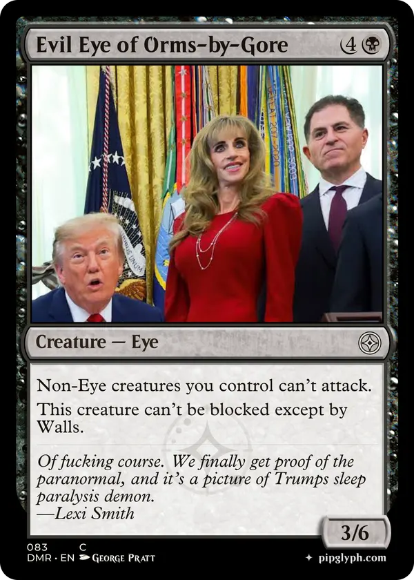 Evil Eye of Orms-by-Gore — custom MTG-style creature, common rarity