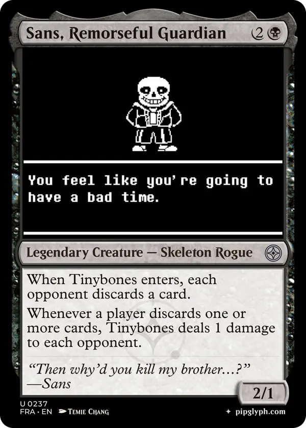 Sans, Remorseful Guardian