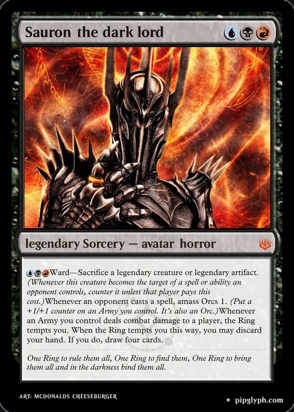 Sauron the dark lord