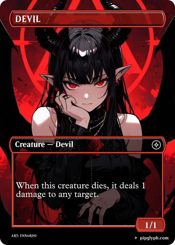 DEVIL — custom MTG-style creature, common rarity