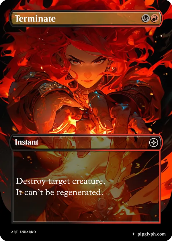 Terminate — custom MTG-style instant, common rarity
