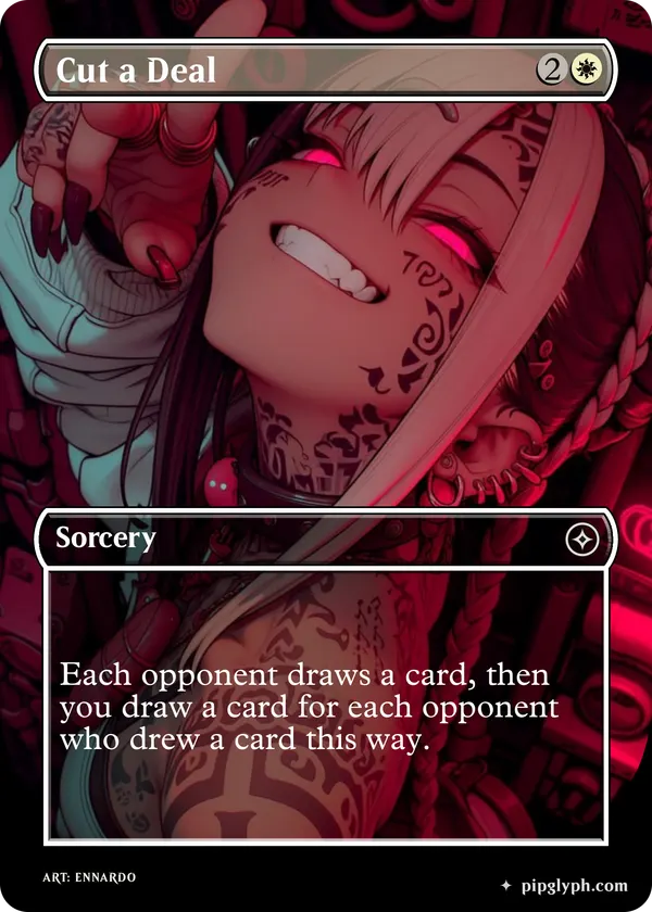Cut a Deal — custom MTG-style sorcery, common rarity