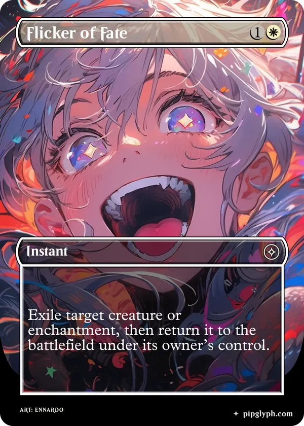 Flicker of Fate — custom MTG-style instant, common rarity