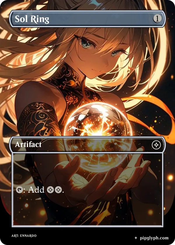 Sol Ring — custom MTG-style artifact, common rarity