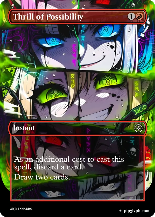 Thrill of Possibility — custom MTG-style instant, common rarity