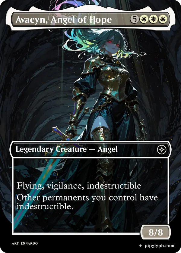 Avacyn, Angel of Hope — custom MTG-style creature, common rarity