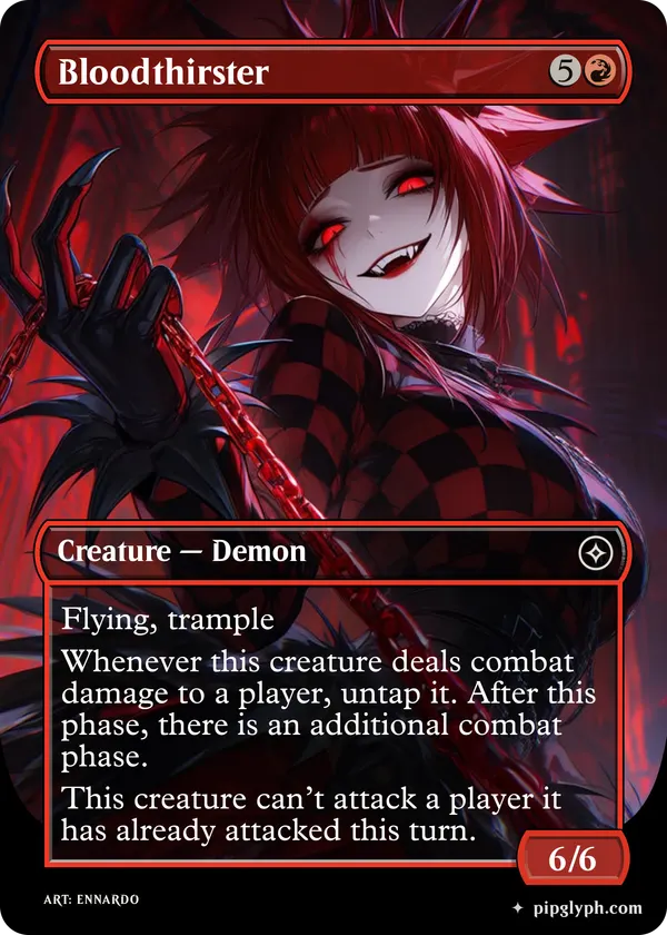 Bloodthirster — custom MTG-style creature, common rarity