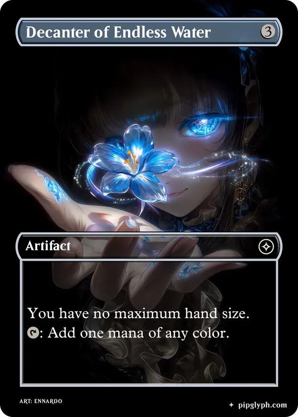 Decanter of Endless Water — custom MTG-style artifact, common rarity