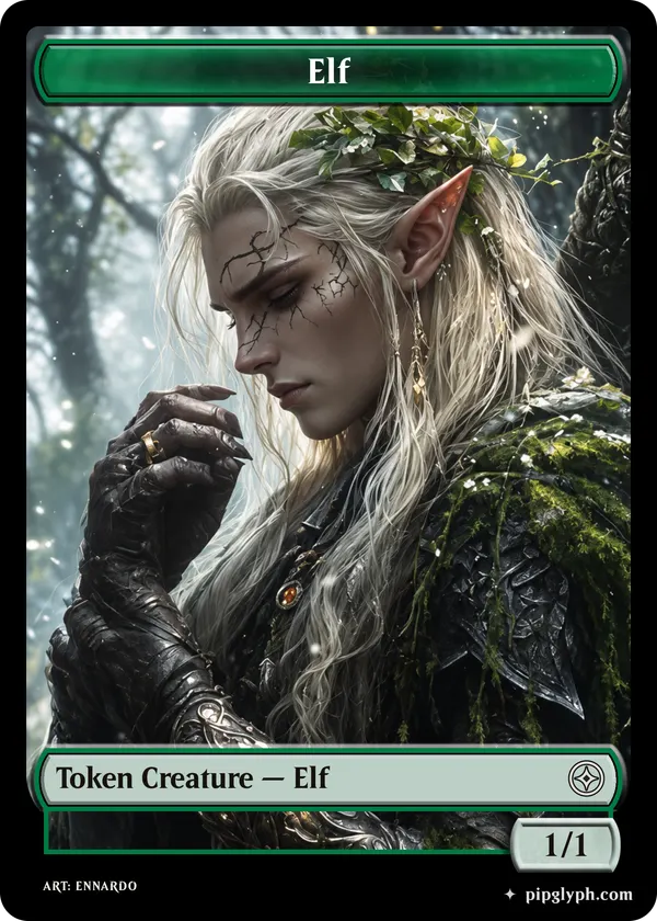 Elf — custom MTG-style token, common rarity