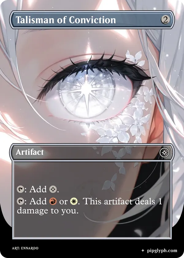 Talisman of Conviction — custom MTG-style artifact, common rarity