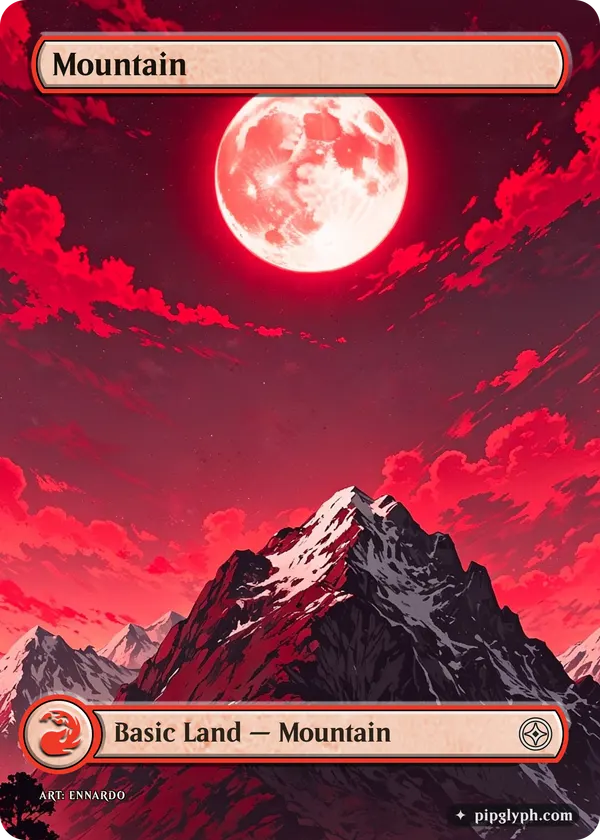 Mountain — custom MTG-style land, common rarity