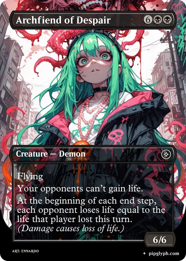 Archfiend of Despair — custom MTG-style creature, common rarity