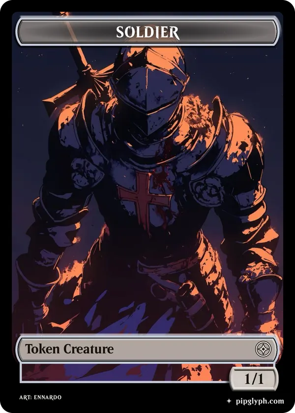 SOLDIER — custom MTG-style token, common rarity