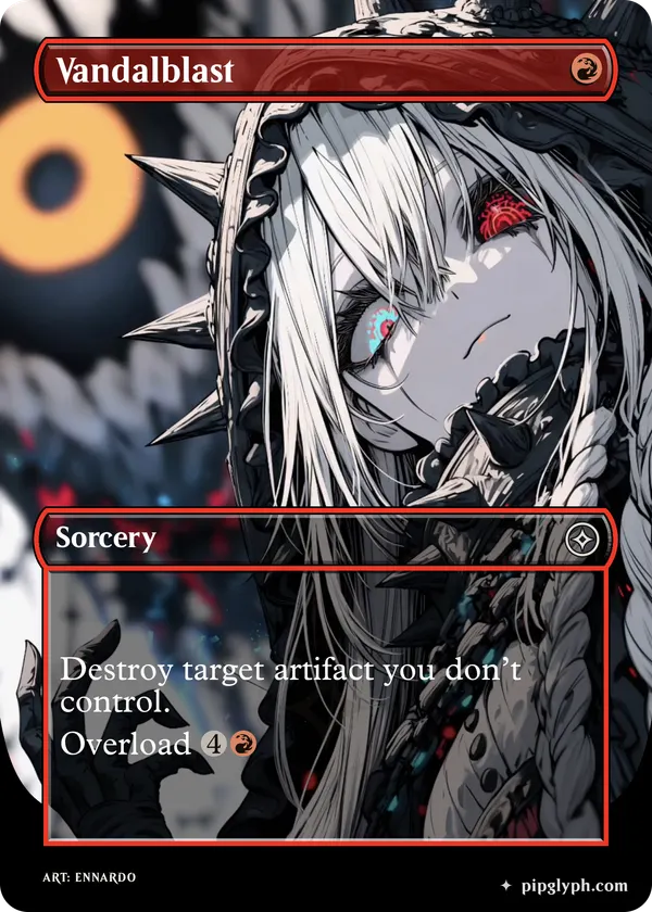 Vandalblast — custom MTG-style sorcery, common rarity
