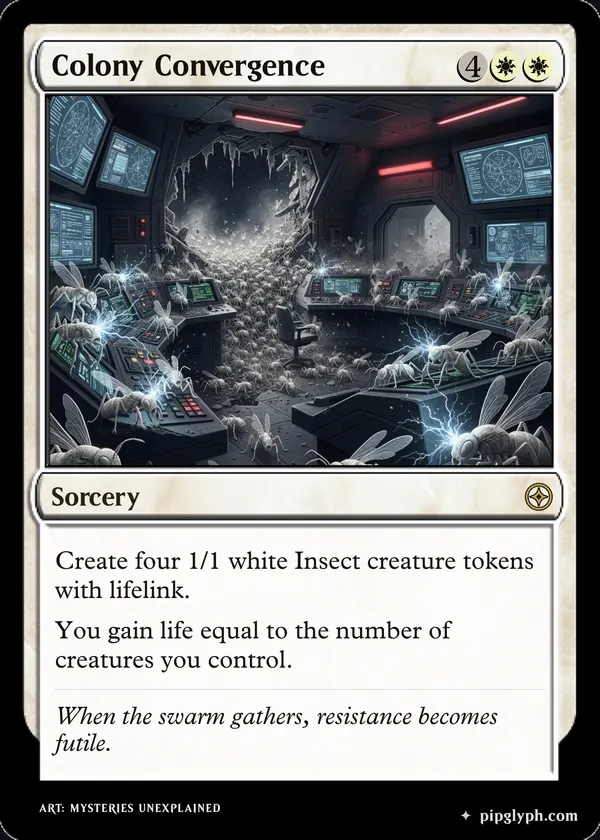 Colony Convergence — custom MTG-style sorcery, rare rarity