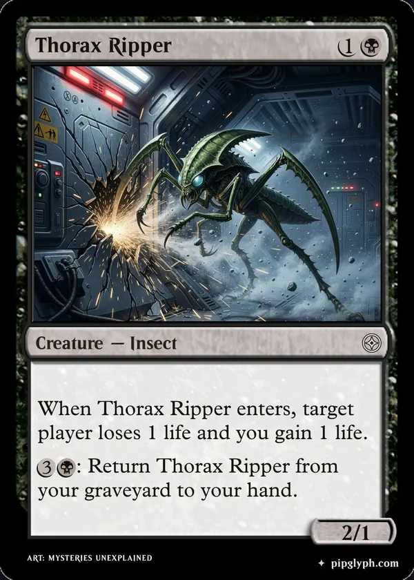 Thorax Ripper — custom MTG-style creature, common rarity