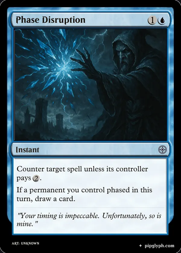 Phase Disruption — custom MTG-style instant, uncommon rarity