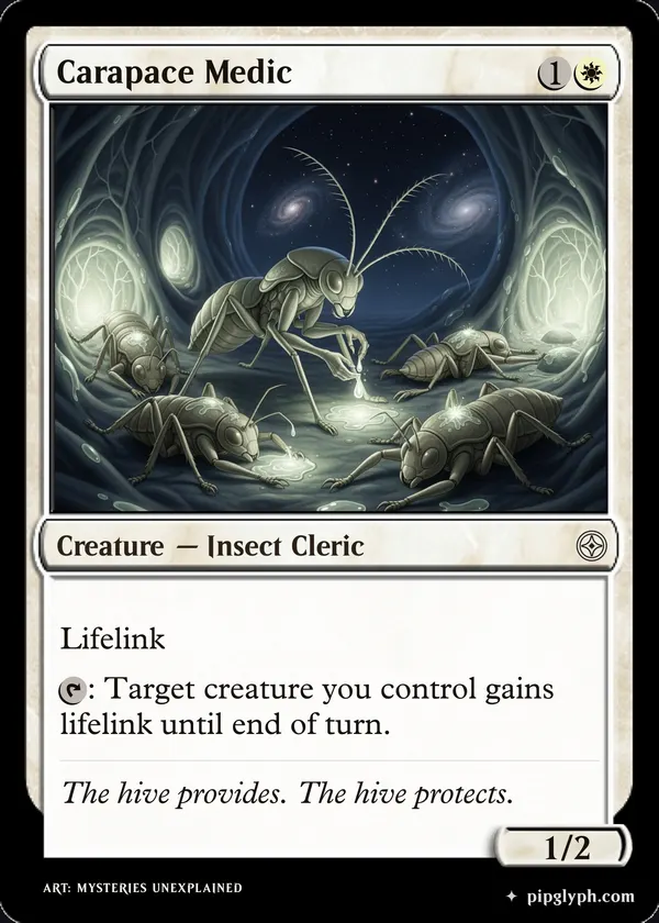 Carapace Medic — custom MTG-style creature, common rarity